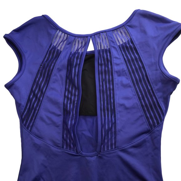 New NWT Mirella Leotard Dance / Gymnastics Purple.  Size Women's M.  90% Nylon / - Picture 5 of 11